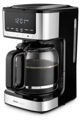 Produktbild von Ufesa Ariccia 14, Filterkaffeemaschine, 1,8 l, Gemahlener Kaffee, 900 W, Schwarz, Edelstahl