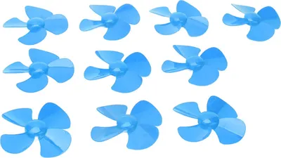 Obrázek produktu pro 10 ks 80mm 4 lopatky vrtule Plastové DIY rotační příslušenství pro modely hraček s 2mm otvorem XR?149Blue