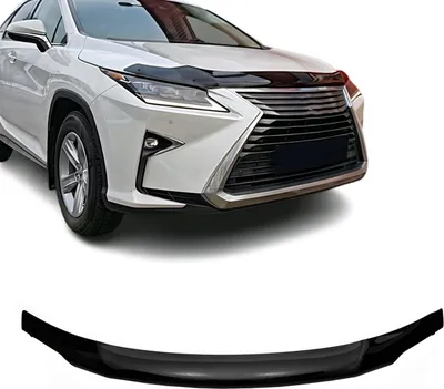 Obrázok produktu pre Vzduchové deflektory na kapotu pre Lexus RX 2015–2022, tmavá akrylová čierna