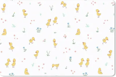 Produktbild von MuchoWow® Schreibtischunterlage Ente - Baby - Tiere 60x40 cm - XXL Mauspad - Großes Mauspad