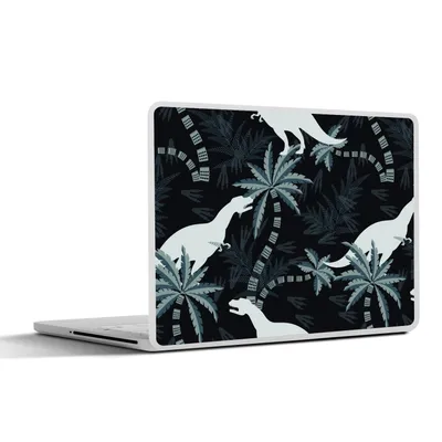 Produktbild von MuchoWow® Laptop Aufkleber Sticker Cover Muster - Dino - Dschungel - Jungen - Mädchen - Kinder 30x21 cm - Sticker für Laptop - Selbstklebend