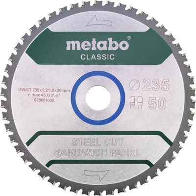 Produktbild von Metabo Sägeblatt steel cut/sandwich panel - classic, 235x30 Z50 FZ/FA 4° /B