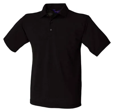 Produktbild von Henbury - "65/35 Classic" Poloshirt für Herren, Piqué LT5766 (3XL) (Schwarz)