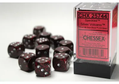Produktbild von Chessex Speckled W6x12 Silver Volcano