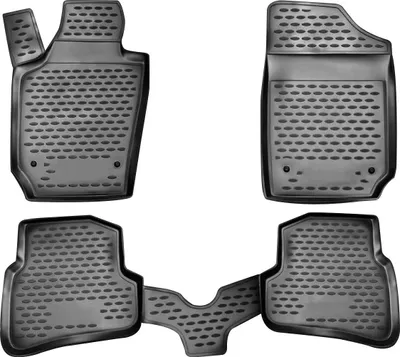 Zdjęcie produktu dla 2008-2017 Seat Ibiza dywaniki podłogowe TPE czarne 4 szt