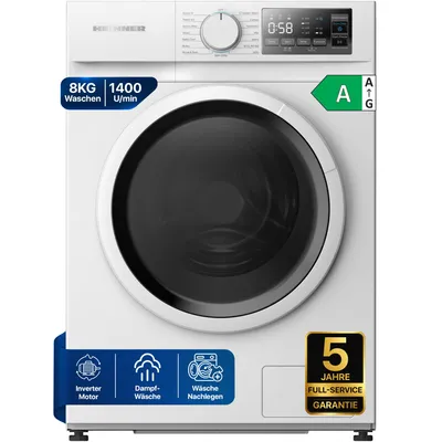 Produktbild von Heinner HWM-M814IVSMN, Frontlader, 8 kg, B, 72 dB, 1350 RPM, A
