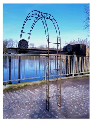 Produktbild von Wandrosenbogen Metall Rund B: 200 cm Rost