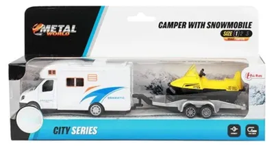 Produktbild von Metal World Camper und Schneemobil auf Anhänger