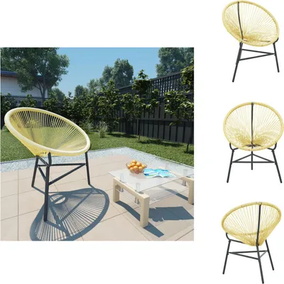 Image de vidaXL Chaise de jardin Acapulco Poly-Rattan Beige - Chaises de jardin