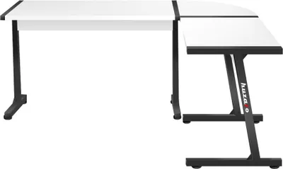 Immagine prodotto di Huzaro Hero 6.0 Scrivania angolare a L Scrivania per computer da gioco Scrivania per ufficio | Ufficio casa Ufficio studio | Montaggio a destra a sinistra | 147x112 | Bianco