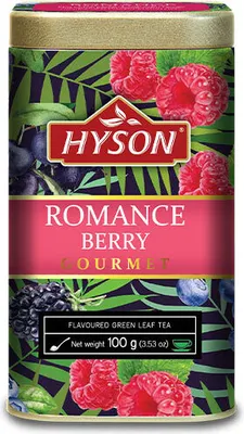 Obrázek produktu pro HYSON Romance Berry (plech) 100g (sypaný, zelený čaj)