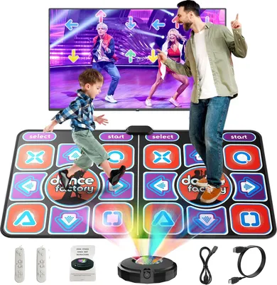 Obrázek produktu pro Taneční podložka, materiálPolyuretana EVA, režim pro dva hráče, snadné nastavení typu „plug-and-play“