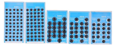 Image de Lot de 10 boutons-pression, noirs, en acier inoxydable, taille adaptée, polyvalents, faciles à utiliser pour les sacs, les vêtements, les chapeaux