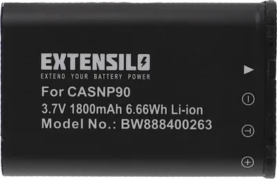 Produktbild von EXTENSILO Akku Ersatz für Casio NP-90DBA, NP-90 für Kamera (1800 mAh, 3,7 V, Li-Ion)