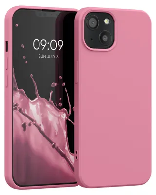 Produktbild von kwmobile Hülle kompatibel mit Apple iPhone 13 Hülle - gummierte TPU Silikon Handyhülle - Schutzhülle für kabelloses Laden - Case in Sweet Candy