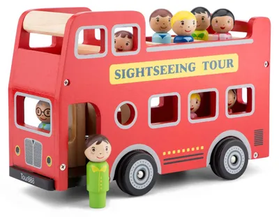 Productafbeelding van Nieuw: Classic Toys, sightseeingbus met figuurtjes