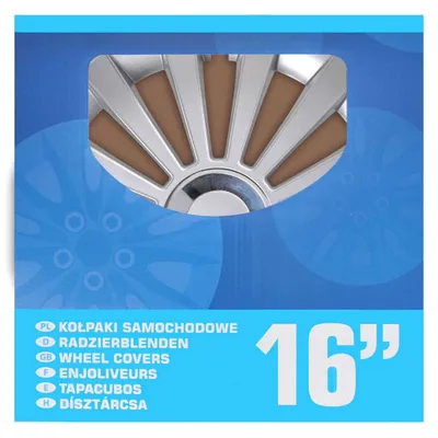 Obrázek produktu pro Sada krytů kol Meridian 16 palců 4 kusy ve vitrínce