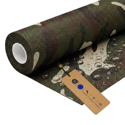 Produktbild von LOMIQ Polyesterstoff Wasserdicht, 100x150 cm, Moro, 366 g/m2, Meterware Stoff Outdoor, Reißfest & Pflegeleicht, Material für Markisenstoff, Segeltuch, Gartenmöbel, Zelte, Rucksäcke, Tierbetten