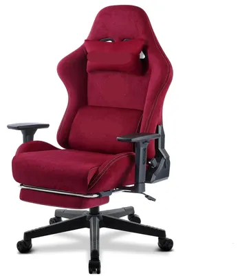 Productafbeelding van Bureaustoel - Gamingstoel - Bureaustoel Ergonomisch - Werkstoel - Ademend Suède Materiaal