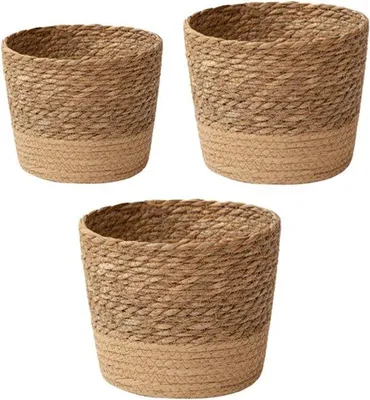 Produktbild von Seagrass-Planter-Set, 3er-Set, Natur, Seegras, Dekorative Heimdekoration