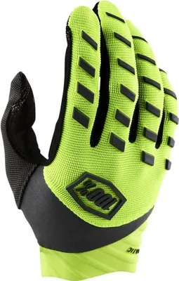 Productafbeelding van 100% Airmatic fietshandschoenen. Kleur: Geel/Zwart, maat: S