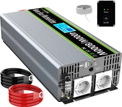 Produktbild von Solarwechselrichter, reine Sinuswelle, 4000W Dauerleistung, 24 V 230 V 4000W
