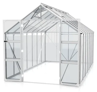 Produktbild von Vitavia Gewächshaus "Domus 11500" aluminium 11,5 m² 3 mm ESG