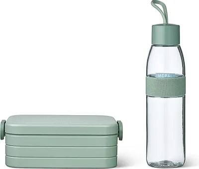 Produktbild von Mepal - Geschenk-Set für Unterwegs (Lunchbox Take a Break + Trinkflasche) - Nordic sage