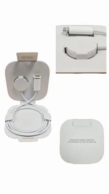 A white Apple charging cable and its packaging are displayed.