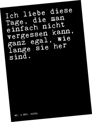 Produktbild von Mr. & Mrs. Panda Postkarte Ich liebe diese Tage,... - Schwarz - Geschenk, Exfreund, Postkarten, Mann, Sprüche, Freundin, Grußkarte, Freund, Ansichtskarten, einzelkarte