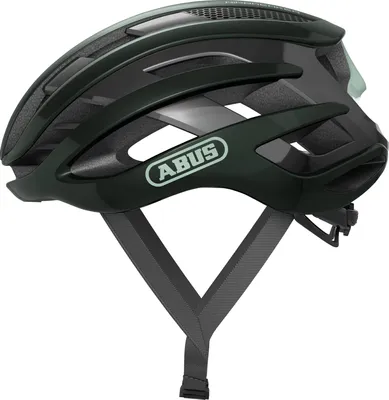 Produktbild von ABUS Rennradhelm AirBreaker - High-End Fahrradhelm für den professionellen Radsport - für Jugendliche und Erwachsene - Helm für Damen und Herren - Grün, Größe L (59-61 cm)