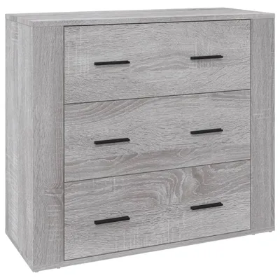Immagine prodotto di Credenza Grigio Sonoma 80x33x70 cm in Legno Multistrato