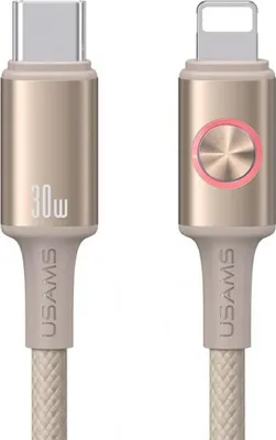Image de Kabel Usams Huan Series Sj753 30W Usb-C  Do Lightning 1,2 M Tytanowy
