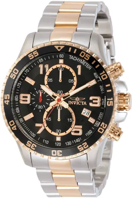 Obrázok produktu pre Invicta Specialty 14877 Pánske Hodinky - Quartz Hnací Mechanizmus - Nerezová Oceľ s Čiernym Ciferníkom - 45 mm