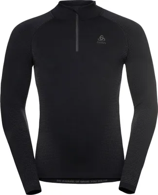 Produktbild von Odlo BL TOP Turtle neck l/s half zip PERFORMANCE WARM ECO SCHWARZ XL