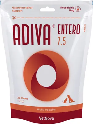 Imagen del producto de ADIVA® Entero Small & Medium: Complemento alimenticio para perros pequeños y medianos, 28 comprimidos masticables
