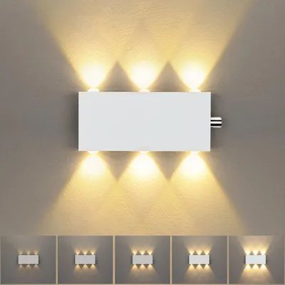 Innenwandleuchte LED 6W 600lm warmweiß Aluminium dimmbar