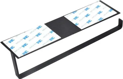 Produktbild von Famanu Küchenrollenhalter selbstklebend - 25 cm, schwarz
