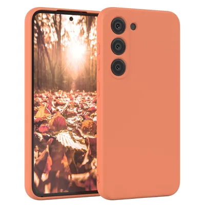 Produktbild von EAZY CASE - TPU Hülle für Samsung Galaxy S23, TPU Case stoßfeste Handyhülle, weiches Cover mit Kameraschutz, Silikonhülle in Orange