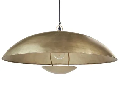 Zdjęcie produktu dla BELIANI Lampa wisząca mosiężna metalowa ręcznie robiona oświetlenie mieszkania dodatki w stylu nowoczesnym