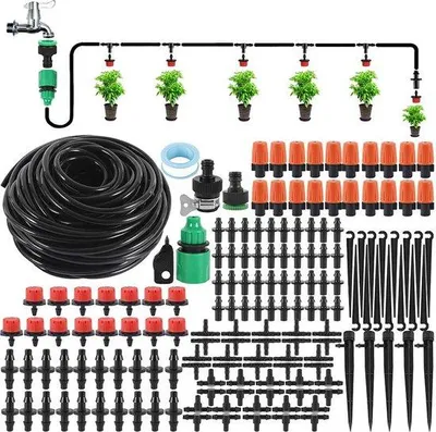Produktbild von Famanu Tropfbewässerungssystem 25 m Set - automatische Gartenbewässerung und Wasserersparnis