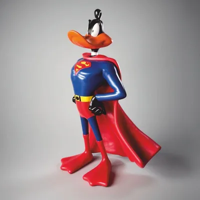 Produktbild von Casa Padrino XXL Deko Skulptur Ente Bunt H. 160 cm - Große Deko Figur