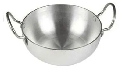 Produktbild von Kadhai Kochenpfanne, Aluminium Induktionsbasis, Größe 12, für gesundes Kochen