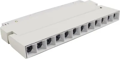 Image de Projecteur LED sur Rail Magnétique 48V DC 12W BLANC Orientable - Blanc Neutre 4000K - 5500K