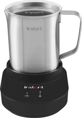 Obrázek produktu pro Napěňovač nápoje Instant Pot 140345701EU, 600 W, 500 ml, dotykový displej, bez BPA/PFOA/PTFE, 3 rychlostní stupně, 3 úrovně pěnění, nerezová ocel/černá