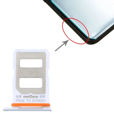 Produktbild von Sim Karten Halter Adapter Tray für Xiaomi 12T / 12T Pro Ersatzteil Silber