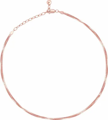 Produktbild von cai Collier Choker 925/- Sterling Silber 37cm rot ohne Stein 360252589-37-2
