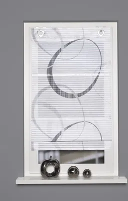 Produktbild von Home Wohnideen Magnetrollo Querstreifen Digitaldruck "Vitus" 130 x 100 cm Grau