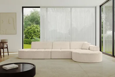 Produktbild von ALTDECOR Ecksofa in L- Form  TARO-L2 - 328x171x79,5  Beige - Corner Sofa Bett Eckcouch Couch  Wohnlandschaft Cauchsofa