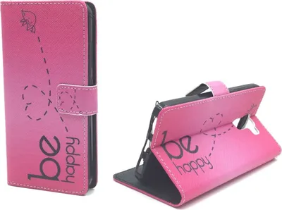 Produktbild von Handyhülle Tasche für Handy Huawei Honor 7 Be Happy Pink